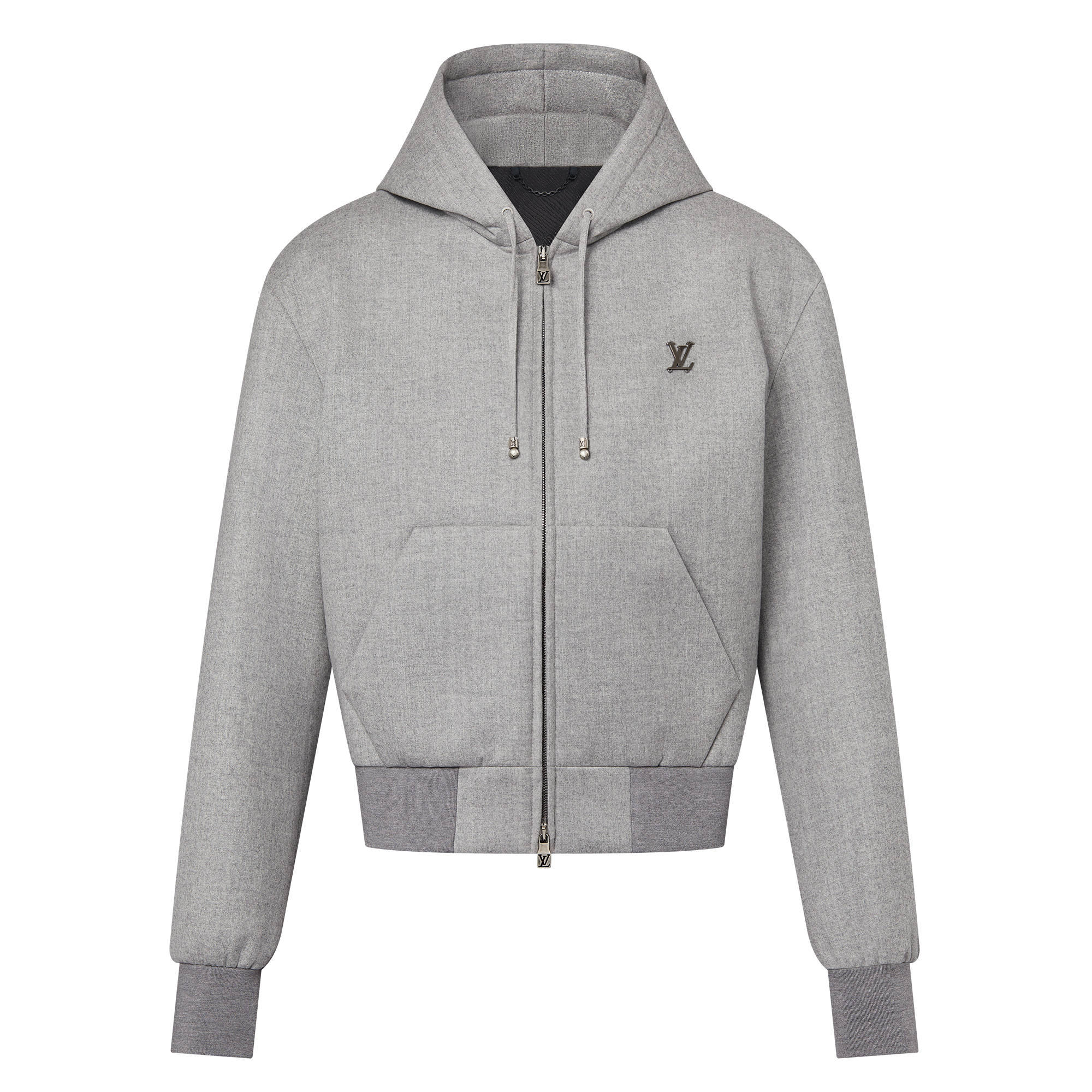Louis Vuitton フード付きジャンパー L ダークグレー Tailored Technical Wool Hooded Blouson - Ready-to-Wear | LOUIS VUITTON